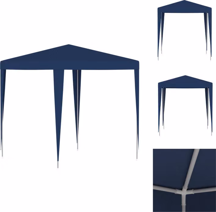 vidaXL Tenda per feste 2x2 m blu - Padiglioni e tende per feste