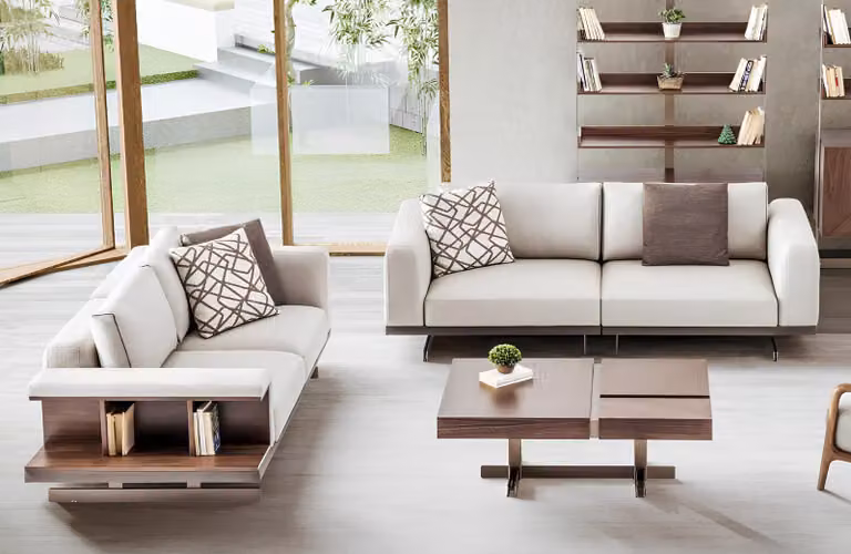 Luxus Sofagarnitur Sofa Couch Polster Möbel Set Sofas 3+2 Sitzer Stoff