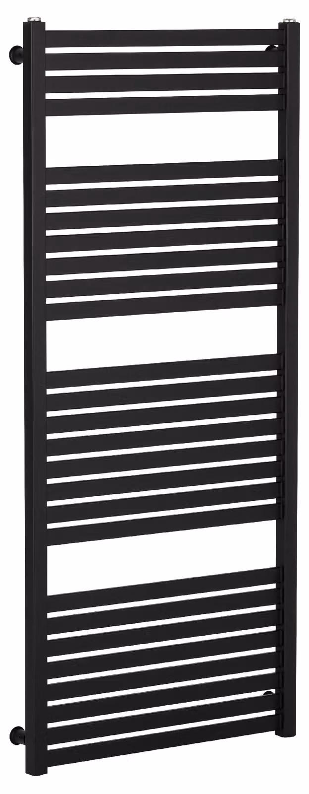 Radiatore da bagno Vincenzo - attacco laterale - 600W - nero opaco - 1330x600 mm