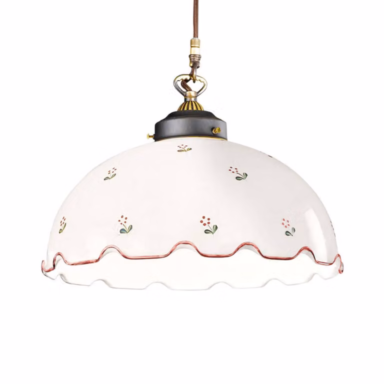 austrolux Lampada a sospensione in vetro Nonna Streublume, dimmerabile, Soggiorno / Sala da pranzo, Vetro, Campagna / Rustiche, Lampada a sospensione