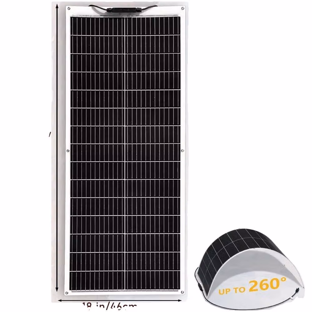 Pannello solare flessibile, alta efficienza 100W/120W, design leggero, nuovo 16,5 V 100w