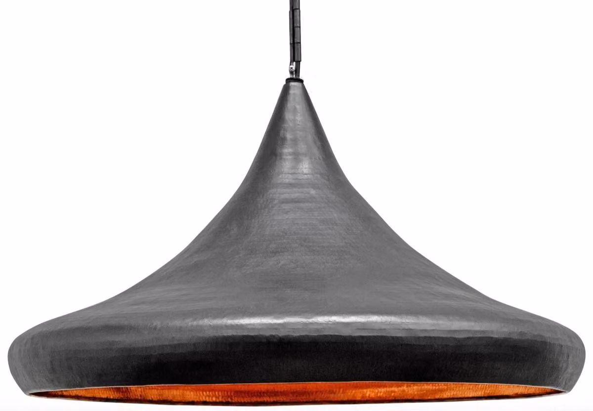 Casa Padrino, lampada a sospensione grigia Ø 70 x H. 45 cm - Lampada a sospensione moderna dal design industriale