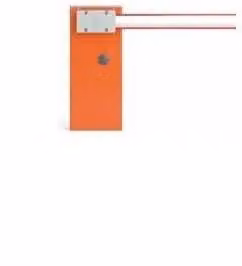Sistema alzabarriera elettromeccanico Nice Wide per aste fino a 4 m in acciaio inox color argento e arancione