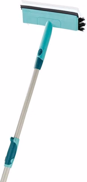 Squeegee per pareti Leifheit con maniglia telescopica turchese, lunghezza: 200 cm
