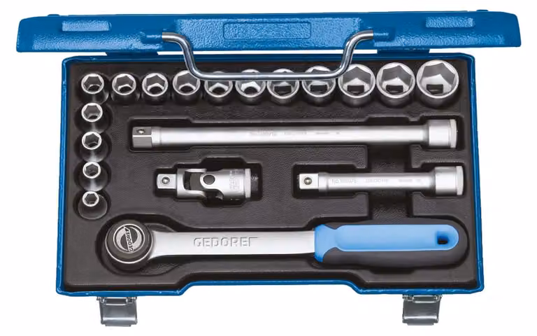 Set di chiavi a bussola da 1/2", 19 pezzi, 19 JMU-3 Gedore | 4010886934746