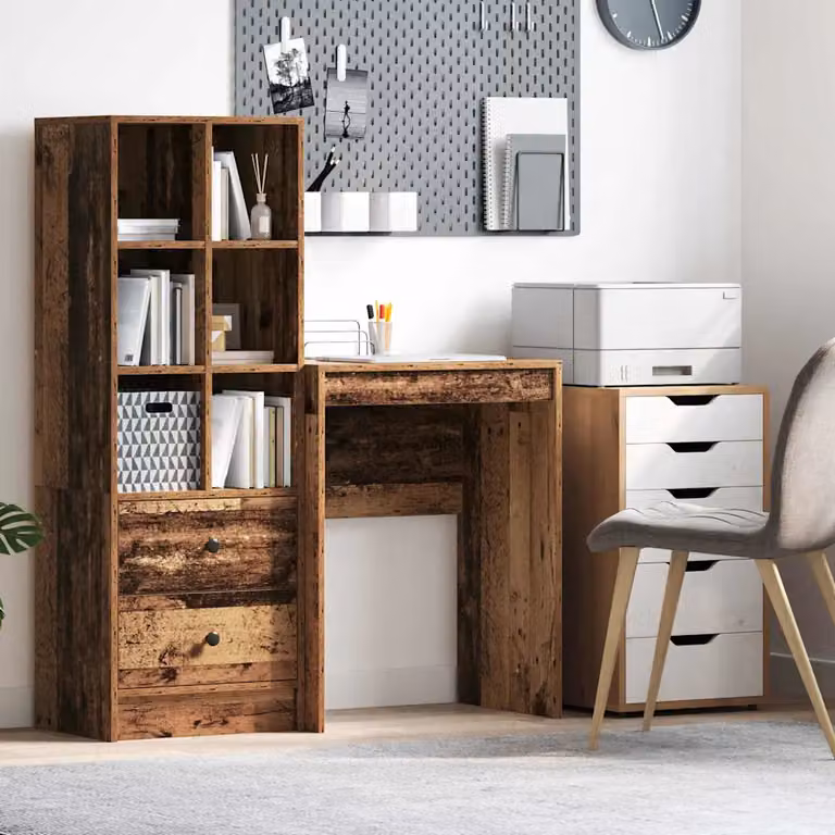 Scrivania minimalista vidaXL in legno marrone L: 60 cm, P: 40 cm, H: 76 cm