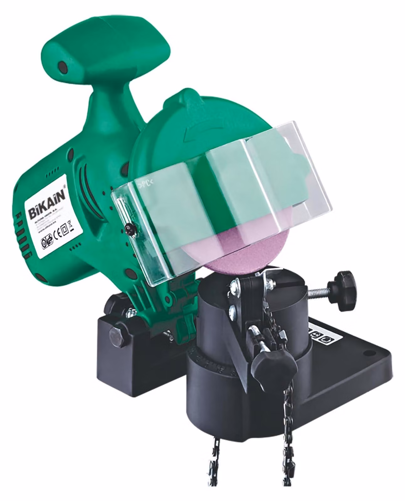 Affilatore per catene motosega, 220 W - Elettrico - Lame da 100 mm - Acciaio rapido - Manico in plastica