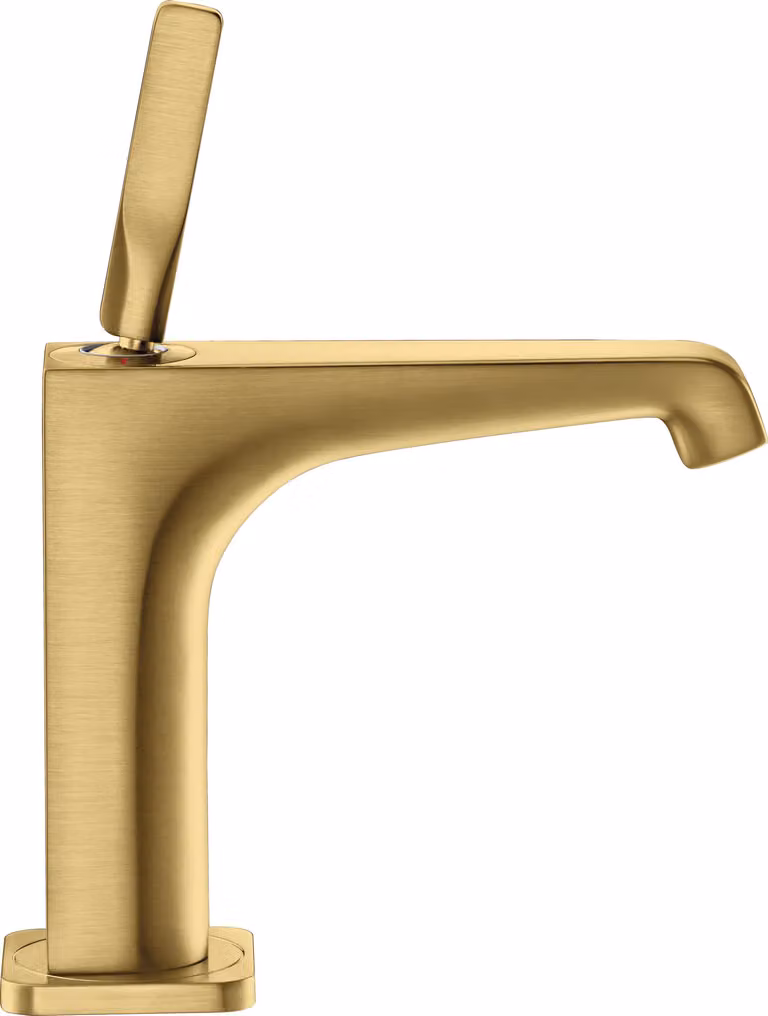 hansgrohe AXOR Citterio E mitigeur monocommande de lavabo 125 avec vidage escamotable, 36100250, 36100250