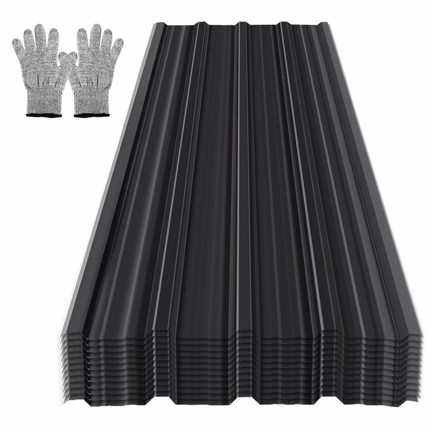 12/24/36x lamiera grecata 129x46cm 7-21㎡ per tetto capannone lamiera profilata - 36x 21㎡ antracite