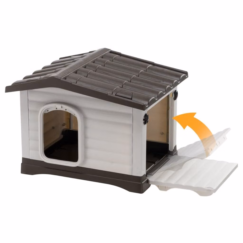 Cuccia per cani Ferplast Dogvilla 60 58x48x44 cm Grigio