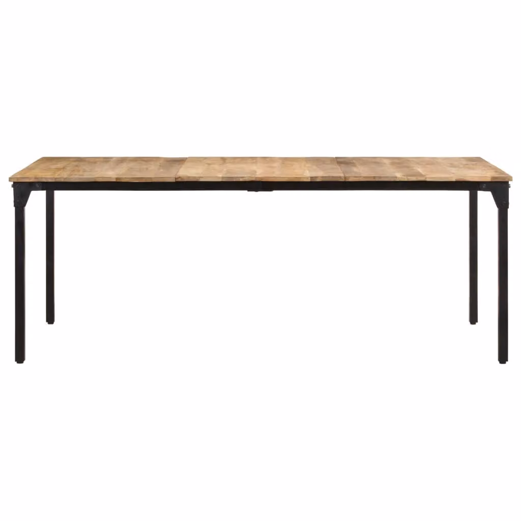Tavolo da Pranzo 200x100x76 cm in Legno di Mango Grezzo