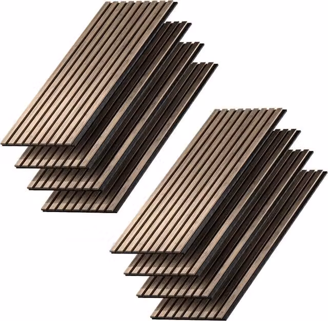 Set di 8 pannelli acustici Sonoa Vicco in MDF effetto legno noce, L: 60 cm x P: 60 cm x H: 2 cm (Dimensioni singola unità basate sui dati forniti) – 1