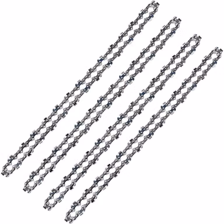 4 catene per motosega, lunghezza 40 cm, 56 maglie, passo 3/8", spessore 1,3 mm