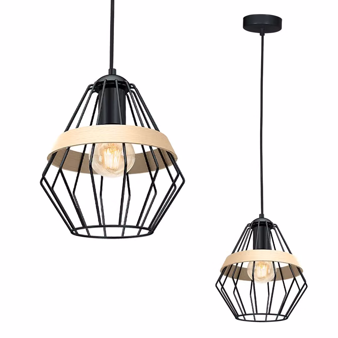 Lampada a sospensione 1x60W E27 CLIFF MLP5524 Milagro
