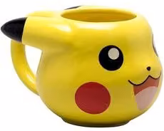 Tazza in ceramica Abystyle Pikachu Pokémon Gialla con testa 3D da 475 ml