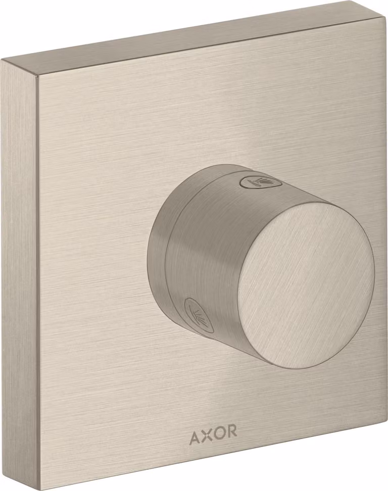 hansgrohe AXOR Starck ShowerSolutions Trio/ Quattro 120/120 ShowerSolutions Vanne d'arrêt et de commutation encastrée, 10932820, 10932820