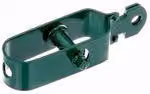 Alberts 854423 Tendifilo, zincato, plastificato verde, misura 3, lunghezza 115 mm, set da 50