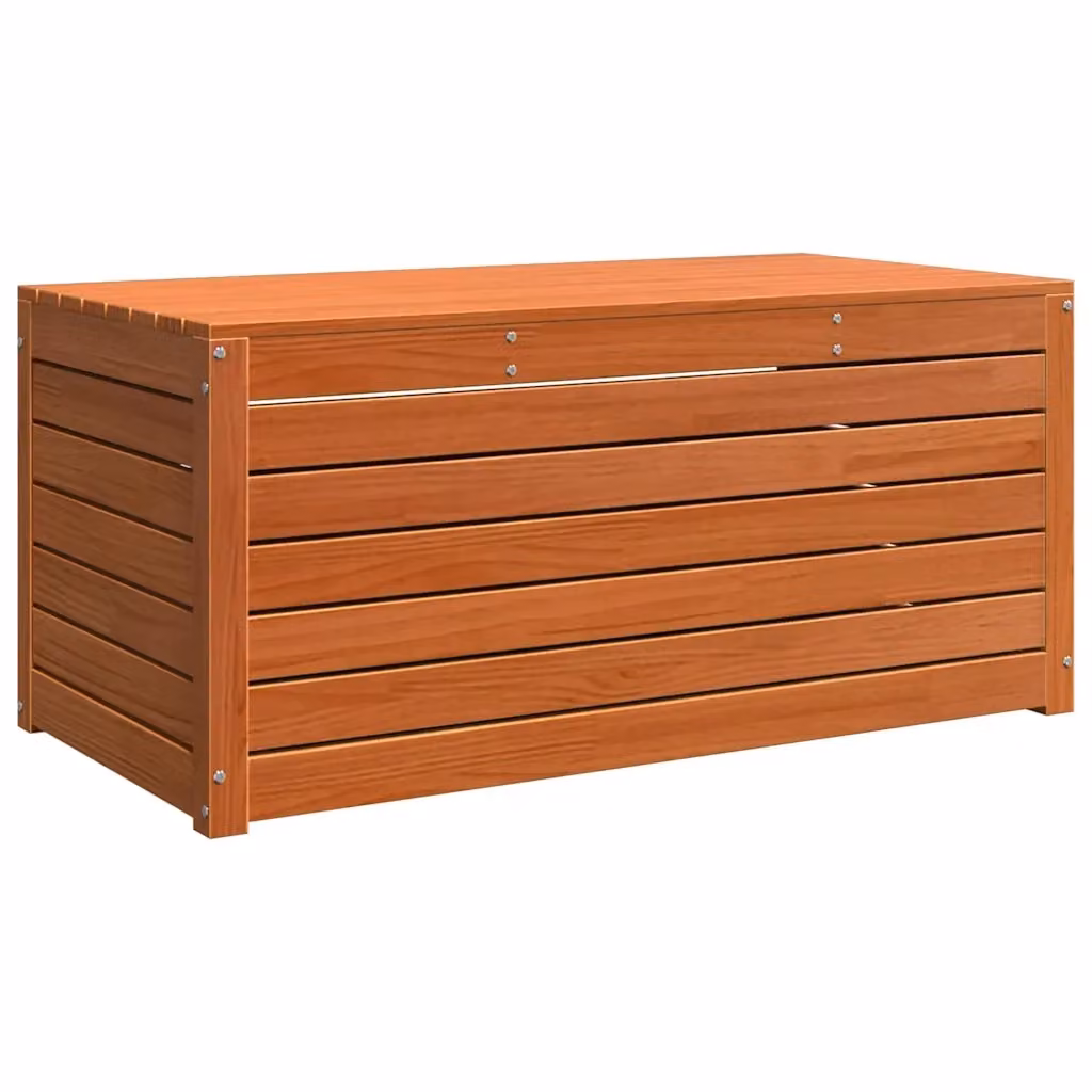 Scatola di stoccaggio moderna vidaXL in legno MDF marrone cerato L/P/H: 101 x 50,5 x 46,5 cm – 2