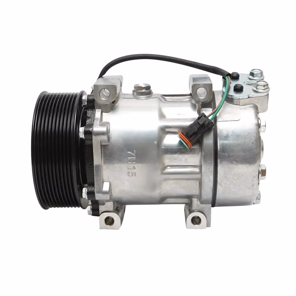 Compressore A/C Breckner colore argento per Scania compatibile con i codici 10570608, 10573125, 1531196, 1888032 – 2