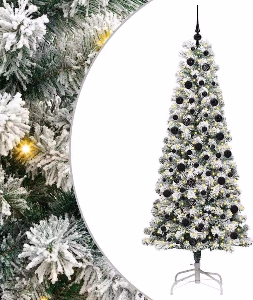 Albero di Natale Artificiale con Rami Pieghevoli 210 cm