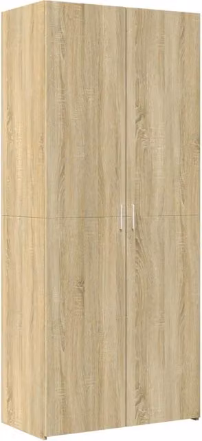 Mobile contenitore buffet credenza moderno in legno MDF color rovere Sonoma marrone per soggiorno o camera da letto H 185 x L 80 x P 42,5 cm