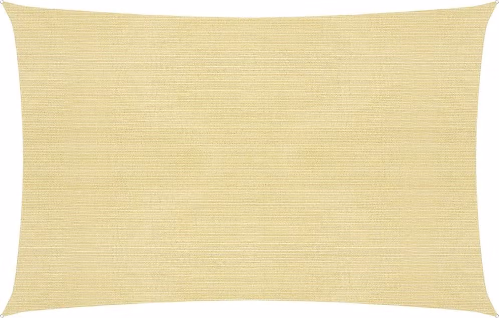 The Living Store Tenda da sole 160 g/m² Beige 2,5x3,5 m HDPE