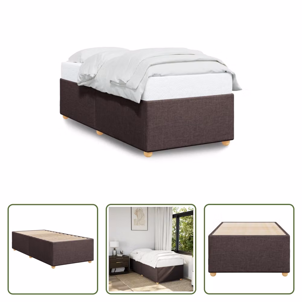 The Living Store rete marrone scuro 80x200 cm in tessuto