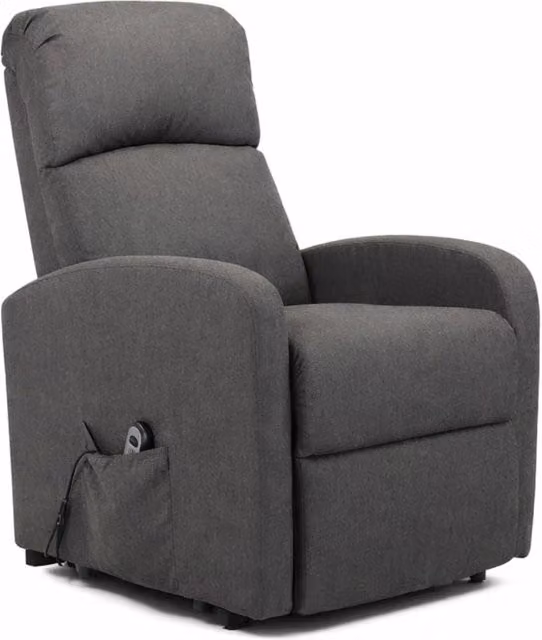 Poltrona Relax Elettrica Con Alzapersona Reclinabile 135° Schienale Ergonomico E Telecomando Poltrona TV Comfort per Anziani Soggiorno 65 x 85 x 105 cm Grigio