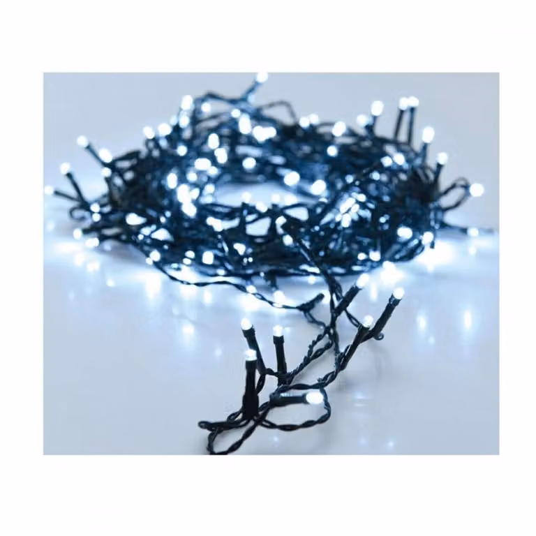 H&S Decorazione luci fiabesche 180 LED plastica bianco freddo 1350cm