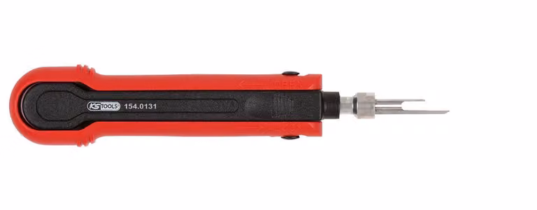 Attrezzo di sblocco per terminali a lama/prese piatte 6,3 mm, 8,00 mm (KOSTAL)