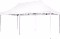 Gazebo Amicasa in ferro bianco 6x3 m