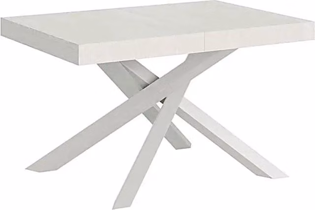 Tavolo allungabile Volantis Itamoby bianco frassino con gambe bianche L: 140-400 cm, P: 90 cm – 1