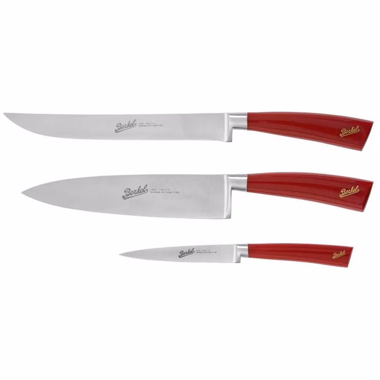 Set Chef linea Elegance rosso di Berkel, 3 pezzi