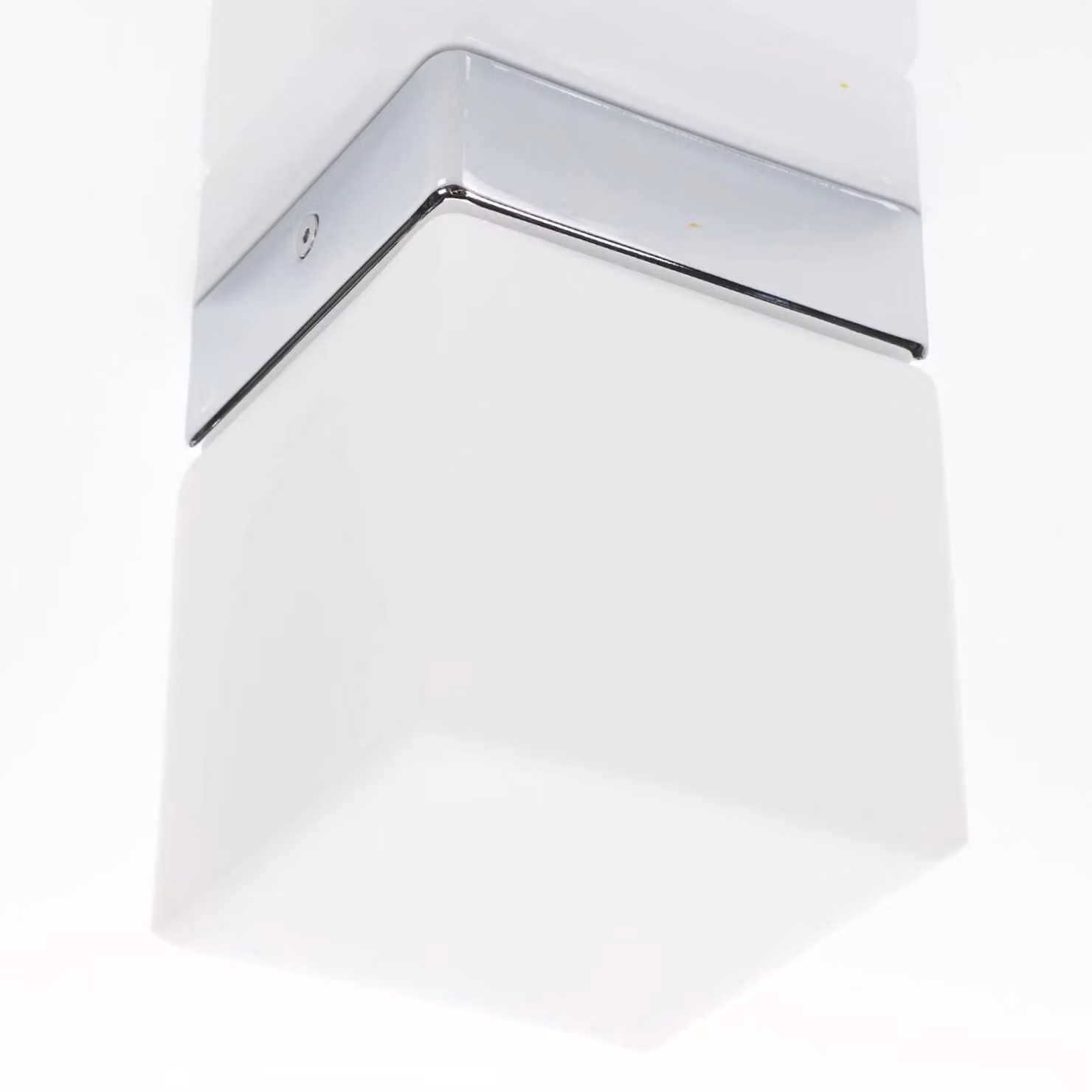 Helestra Plafoniera Keto, Cromo / Argento, Bagno, Vetro, Moderno, Plafoniera