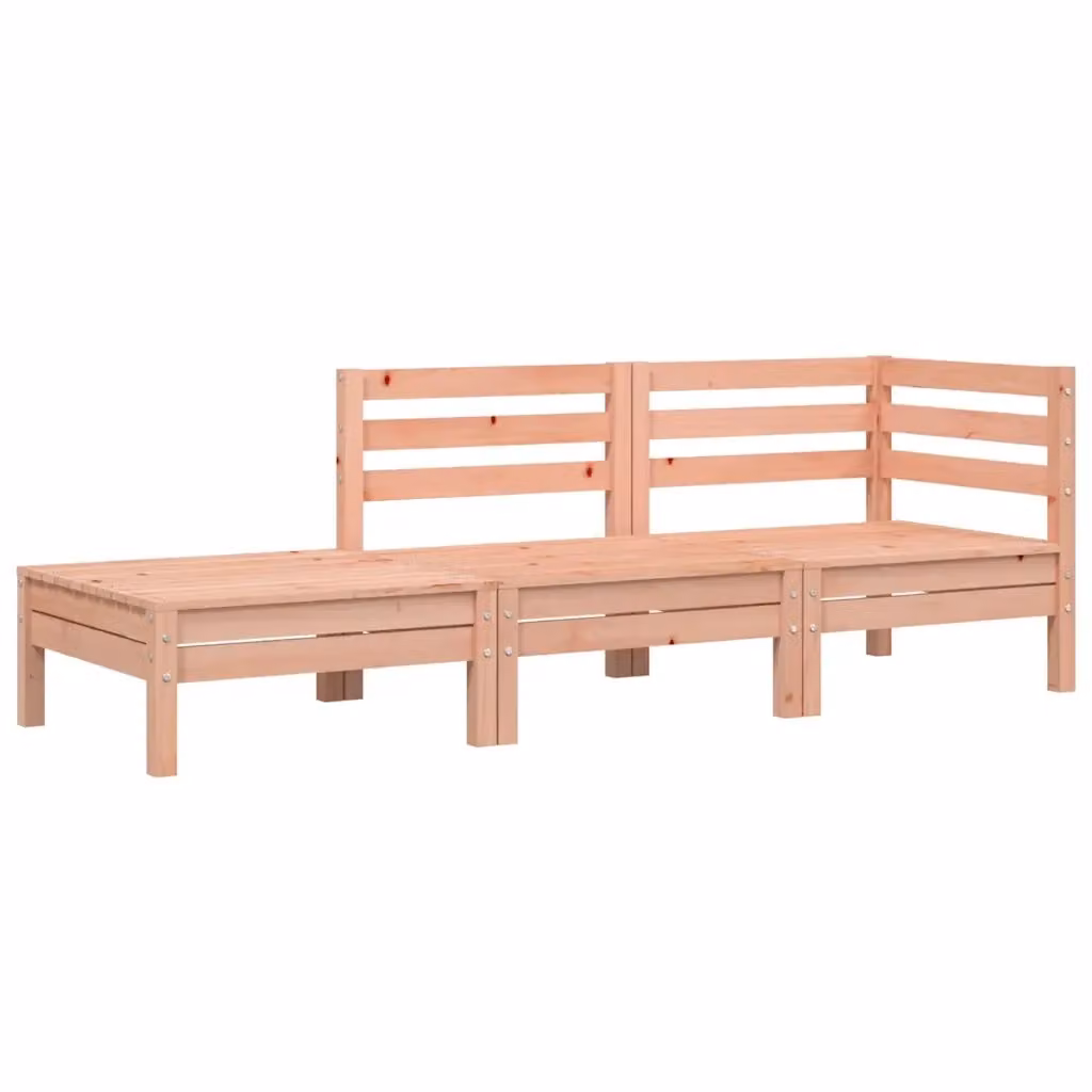 vidaXL Divano da Giardino 3 Posti in Legno di Douglas Marrone con Cuscini – 2