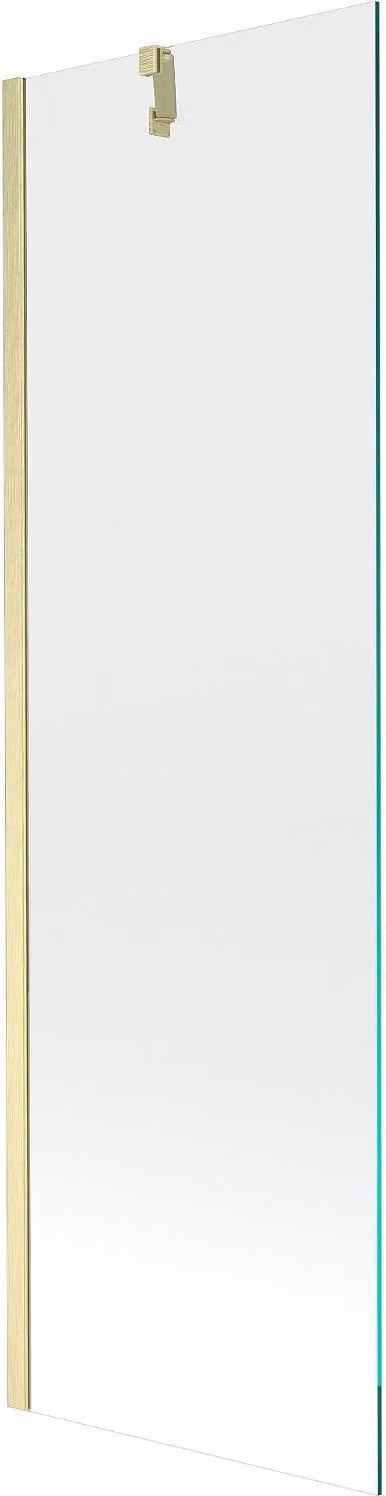 Mexen Next paravento per vasca da bagno a 1 anta 60 x 150 cm, trasparente, oro spazzolato - 895-060-000-00-00-55
