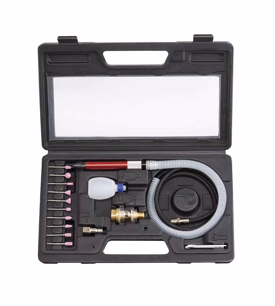 Fervi Microsmerigliatrice Flessibile Pneumatica Grigia 56000 RPM 3 mm