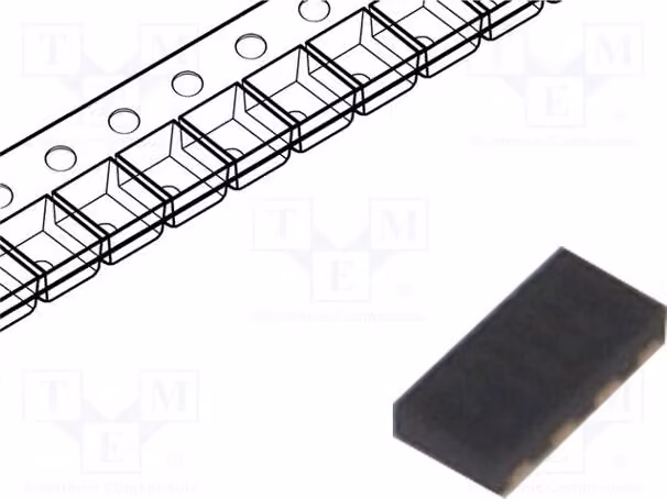 1 x Diodo: TVS 10A 100W 3,8V bidirezionale SLP2010N8T UCL3312T.TCT, componente bidirezionale