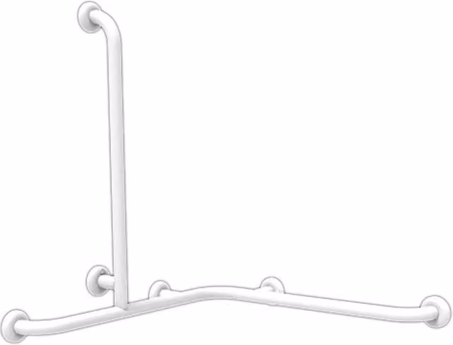 Maniglia angolare per bagni disabili color bianco 70x70x70 cm