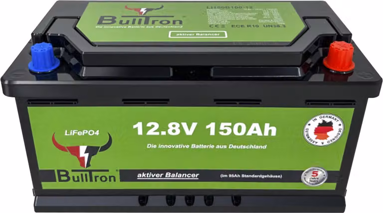 Batteria Bulltron LiFePO4 12,8 V 150 Ah con BMS e Bluetooth