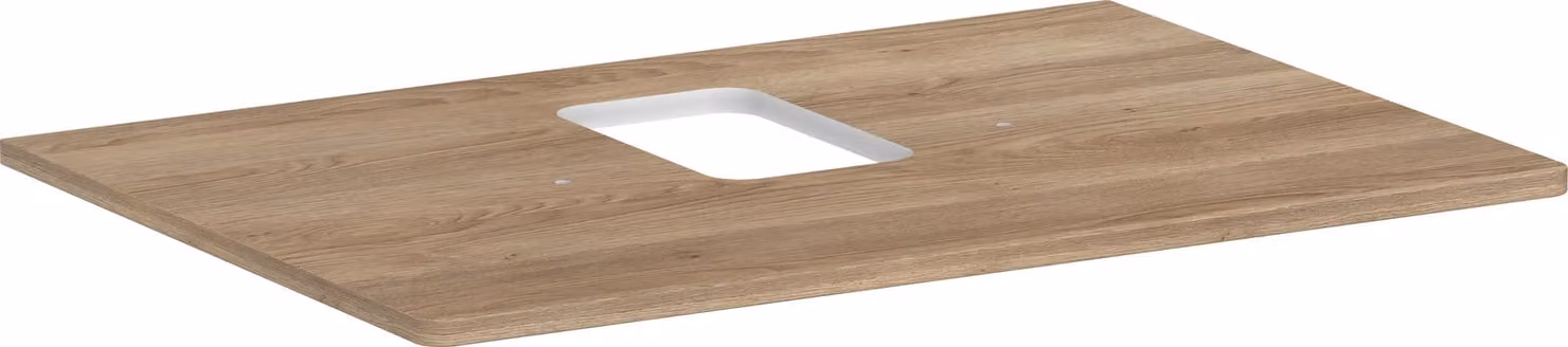 hansgrohe Xelu Q Console avec découpes au centre, 780x550, pour vasque à poser, avec trou pour robinet, 54120230, 54120230