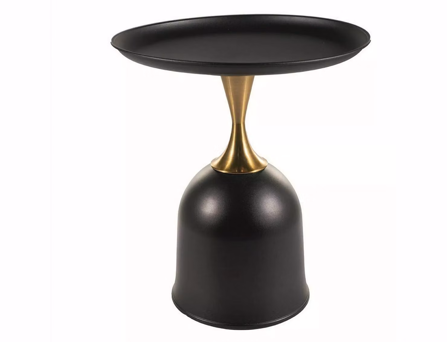 Tavolino per riporre oggetti ERON - nero / oro