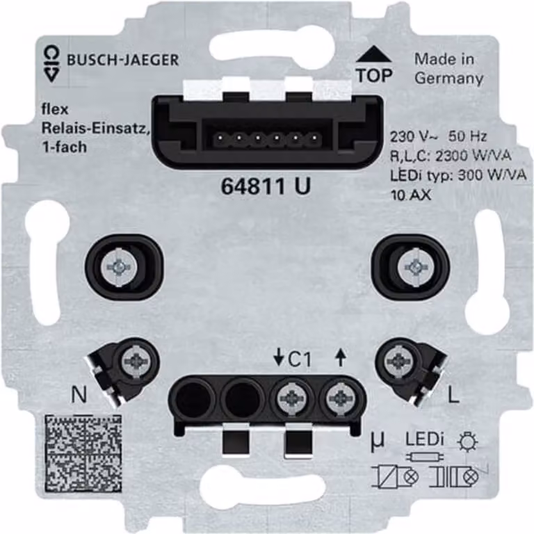 Busch-Jaeger Relais-Einsatz flex 64811 U (2CKA006800A3041)