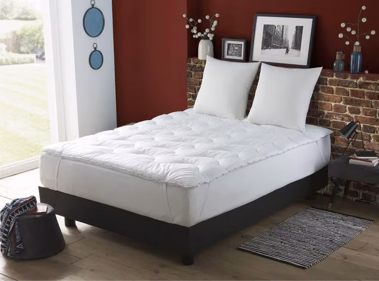 Topper per materasso Reflex, Ecolabel, bianco, 140x190 cm, 4 cm