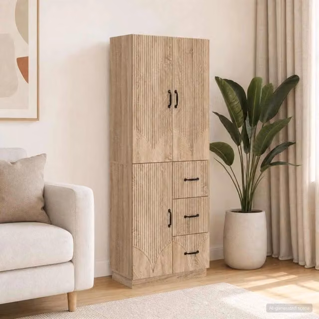 Set di armadi 2 pz Rovere Sonoma Legno ingegnerizzato 3416819