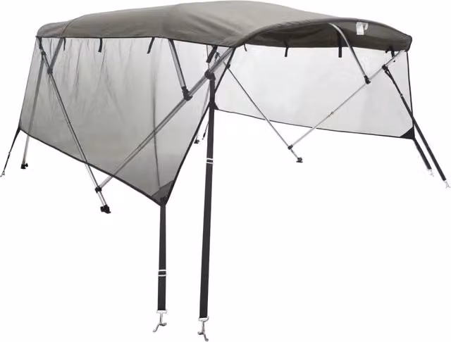 Bimini di Prua Pareti Laterali Rete 4 Archi 243x(185-198)x137cm CFW5724977
