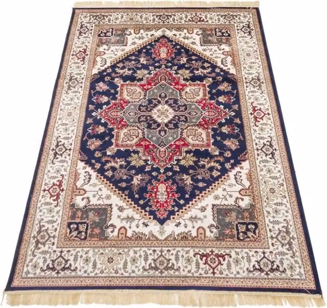 Tappeto Pierre Tappeti RUBINE 304 Blu con disegno classico persiano in stile orientale L: 200 cm, P: 290 cm