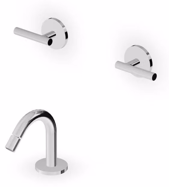 CASA39 Zucchetti Pan S Rubinetto bidet 3 fori con canna ZPA5775