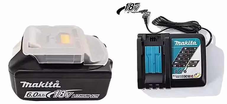 Batteria per utensili senza fili, 18V, agli ioni di litio, capacità 6000mAh, compatibile con il caricabatterie Makita 6AhX1