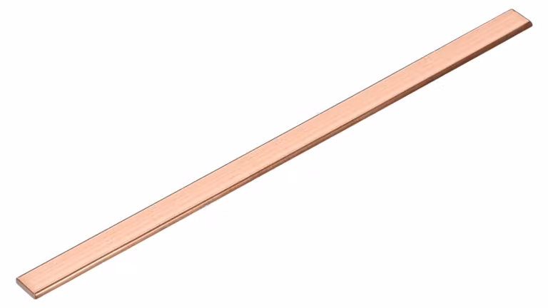 Barra piatta in rame, 5x15x230 mm, qualità C110, massiccia, ideale per progetti fai-da-te e applicazioni elettriche
